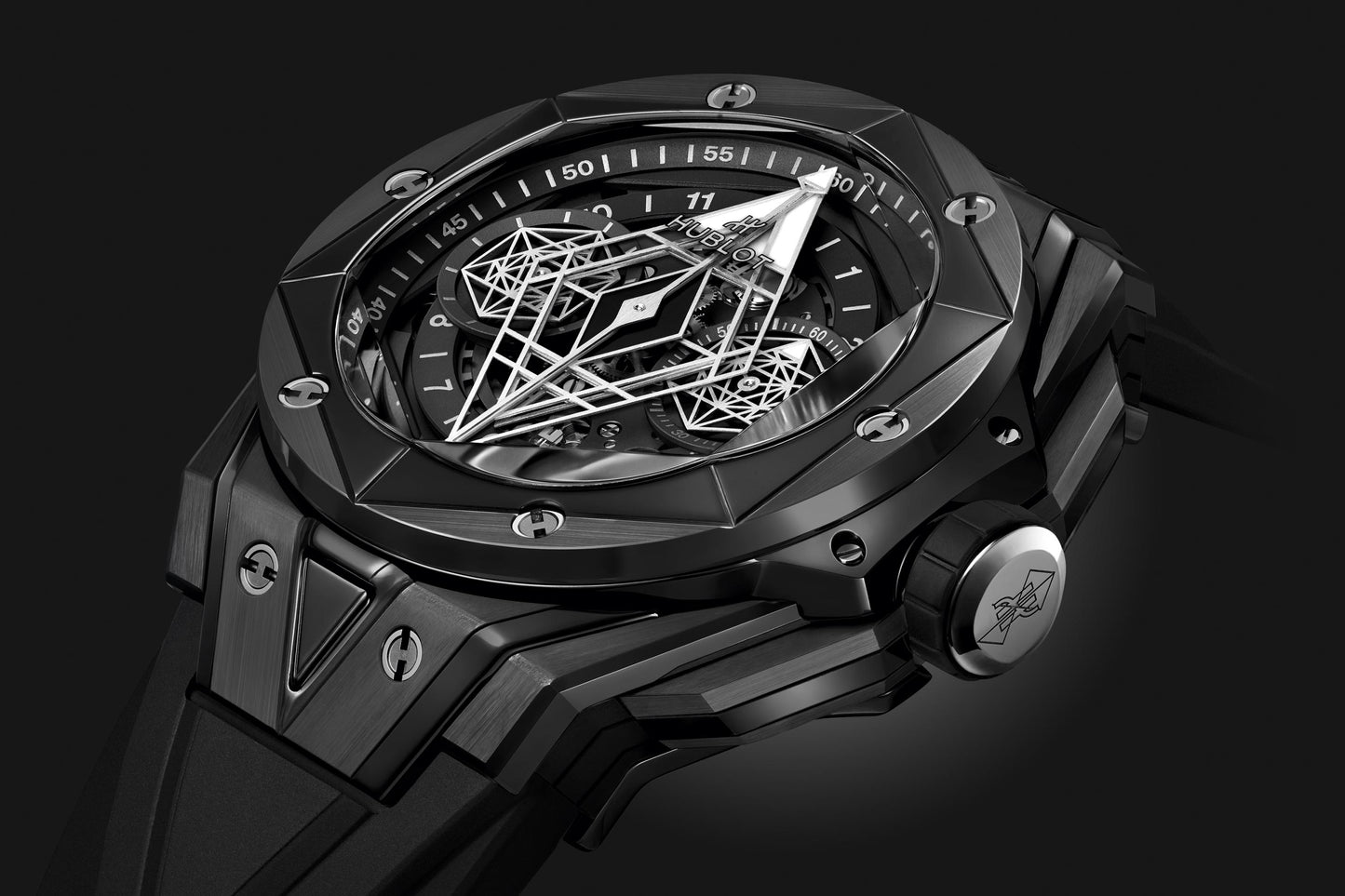 Side Hublot Big Bang SANG BLEU II BLACK MAGIC Ref# 418.CX.1107.RX.MXM22