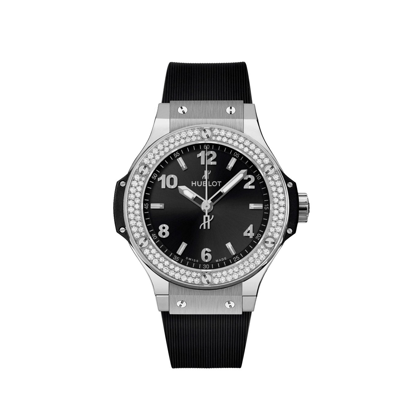 Hublot Big Bang Steel Black Diamonds 38mm Ref 361.SX.1270.RX