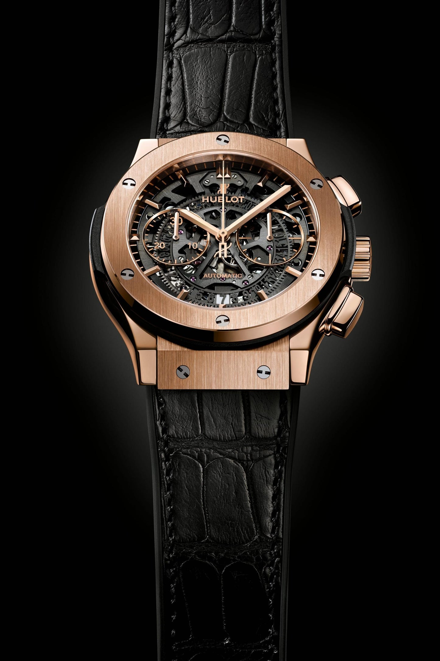 Hublot Classic Fusion Aerofusion King Gold Chronograph 45mm, Ref# 525.OX.0180.LR, Strap