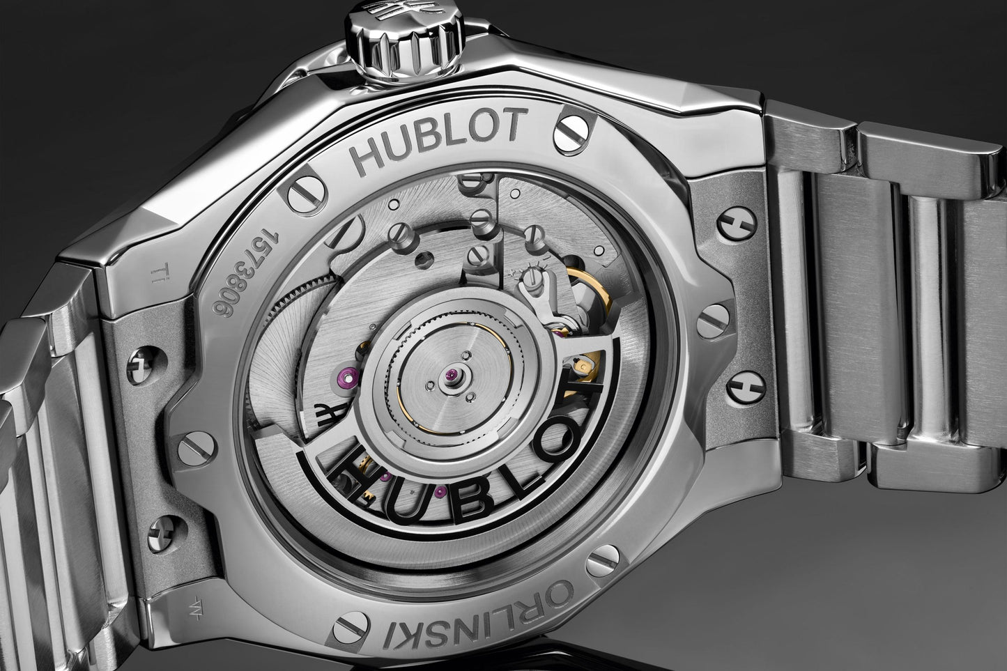 Back Hublot Classic Fusion ORLINSKI BRACELET TITANIUM WHITE Ref# 550.NS.2200.NS.ORL22