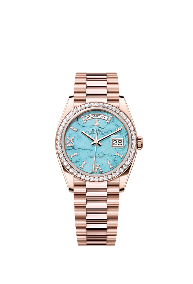 Rolex day date rose 2025 gold 36mm