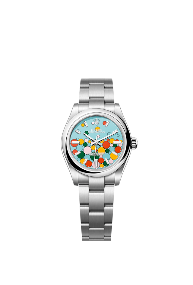 Rolex Oyster Perpetual 31 Turquoise blue Celebration motif