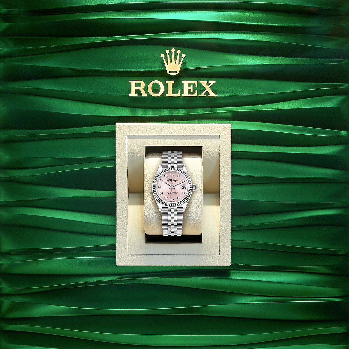 Rolex Datejust 31, Oystersteel and 18k White Gold, Ref# 278274-0032, Watch in box