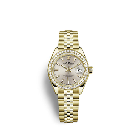 Rolex Lady-Datejust 28, 18kt Yellow Gold and diamonds, Ref# 279138RBR-0012