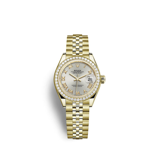 Rolex Lady-Datejust 28, 18kt Yellow Gold and diamonds, Ref# 279138RBR-0018