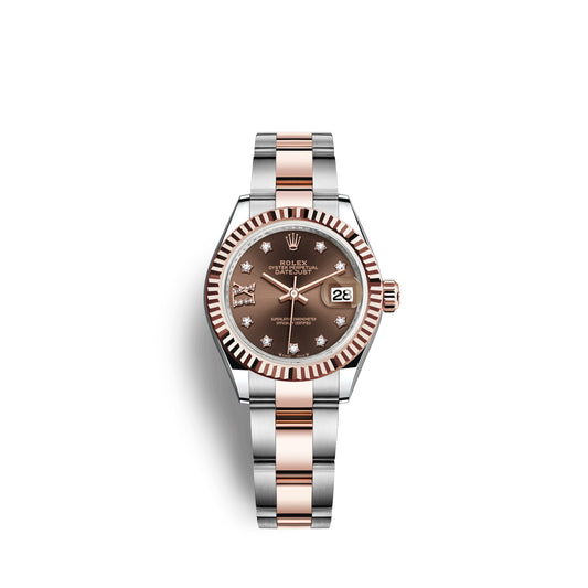 Rolex Lady-Datejust 28, Oystersteel and 18k Everose Gold, Ref# 279171-0004