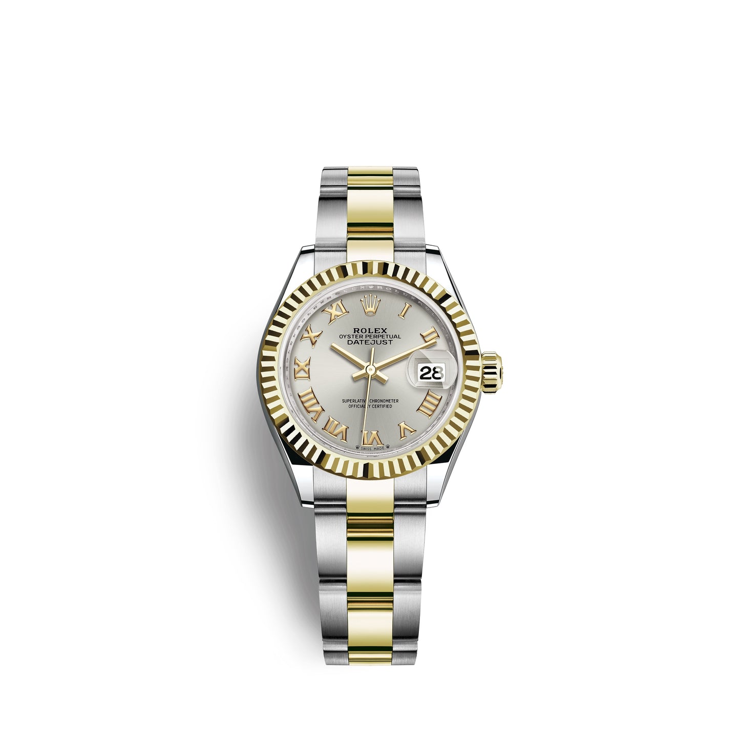 Rolex Lady-Datejust 28, Oystersteel and 18k Yellow Gold, Ref# 279173-0006
