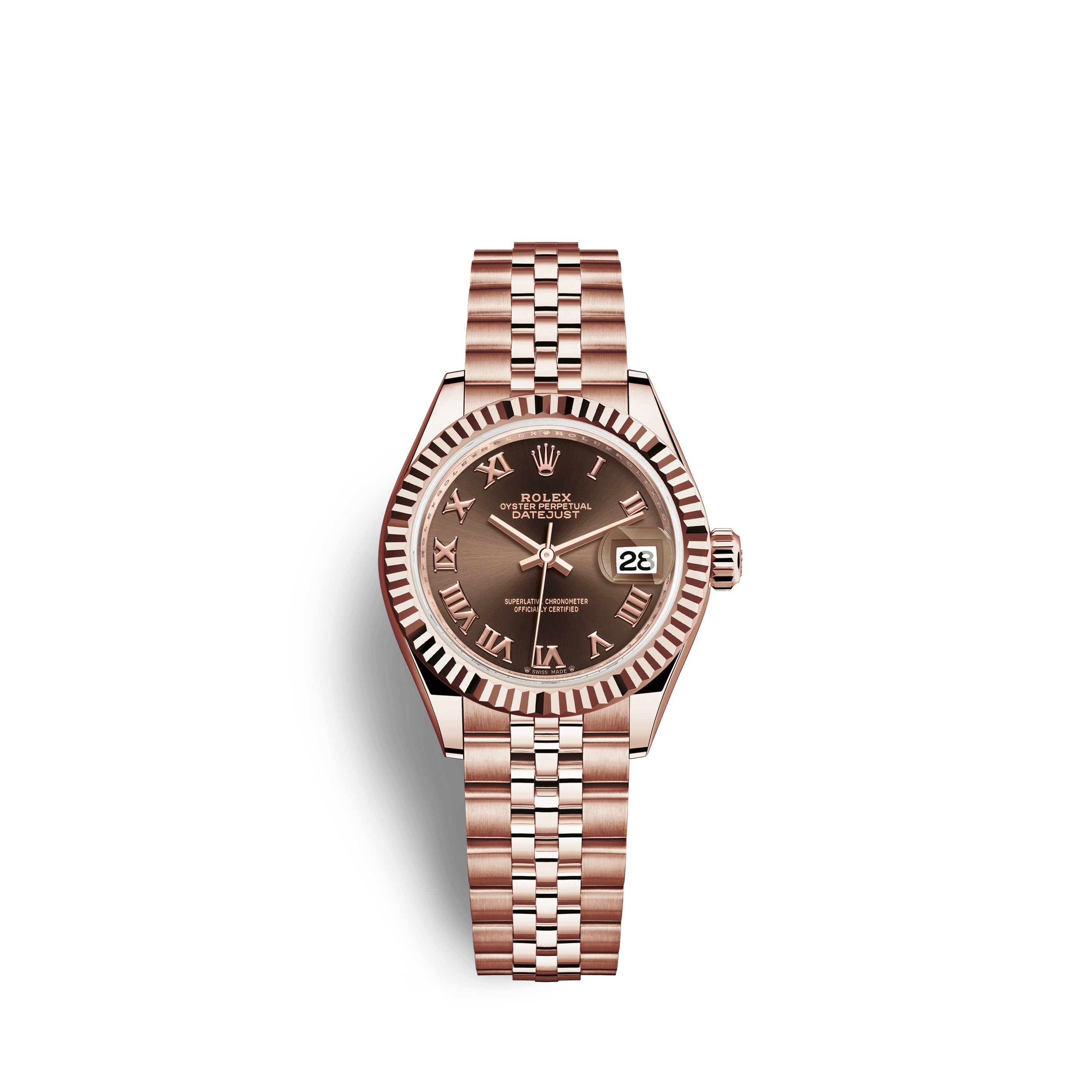 Rolex datejust rose gold chocolate hotsell