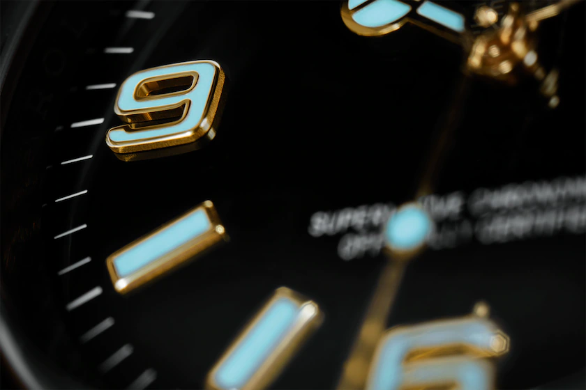 Rolex Explorer, 18k Yellow Gold and Stainless steel, 36mm, Ref# 124273-0001, Markers