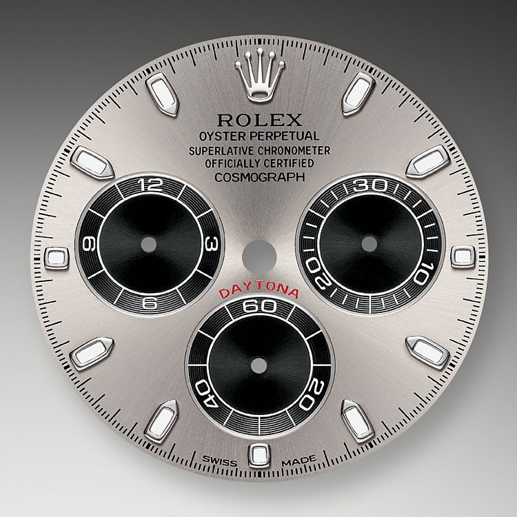 Rolex Cosmograph Daytona, 18k White Gold, 40mm, Ref# 116509-0072, Dial