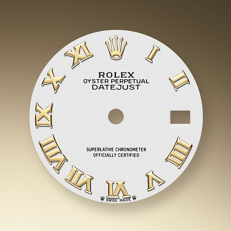 Rolex Lady-Datejust 28, 18kt Yellow Gold and diamonds, Ref# 279138RBR-0032, Dial