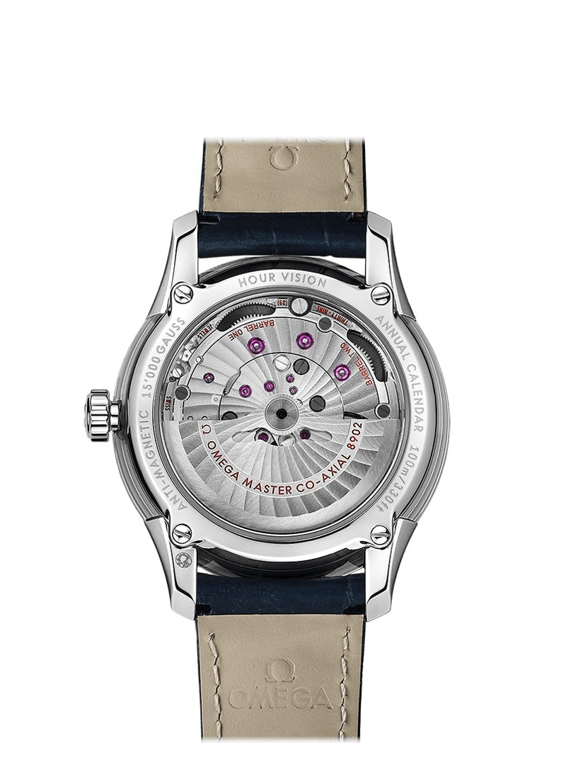 Back Omega De Ville Hour Vision Co‑Axial Master Chronometer Annual Calendar Ref# 433.33.41.22.03.001