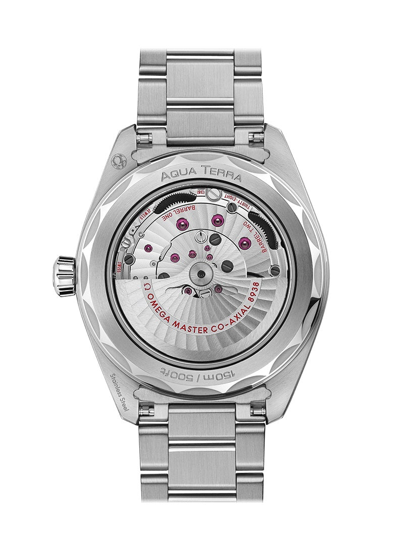 Back Omega Seamaster AQUA TERRA 150M CO‑AXIAL MASTER CHRONOMETER GMT WORLDTIMER Ref# 220.10.43.22.03.001
