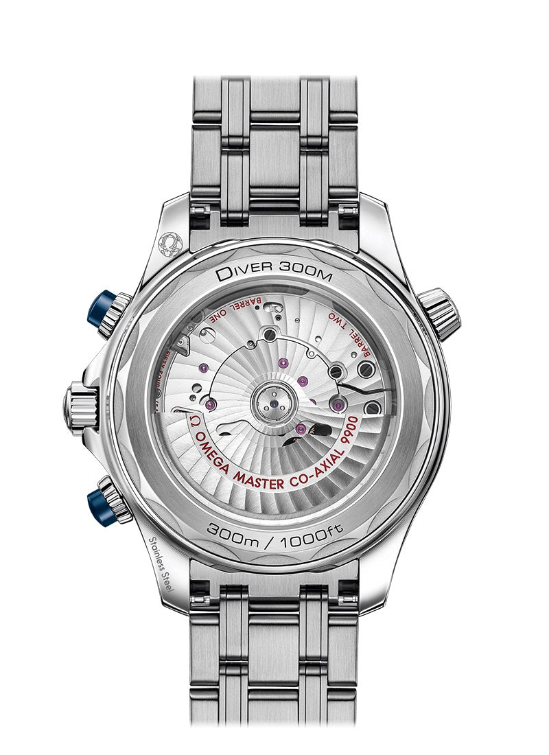 Back Omega Seamaster DIVER 300M CO‑AXIAL MASTER CHRONOMETER CHRONOGRAPH Ref# 210.30.44.51.06.001