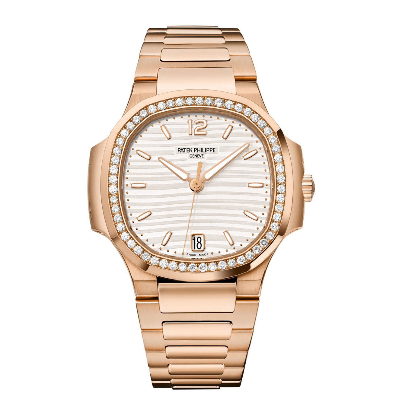 Patek Philippe Nautilus Ladies Automatic Watch, 18k Rose Gold and