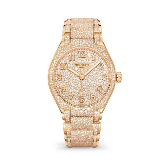 Patek Philippe Twenty~4 Haute Joaillerie Automatic, 18k Rose Gold with 3238 diamonds: ~17.21 ct, 36mm, Ref# 7300/1450R-001