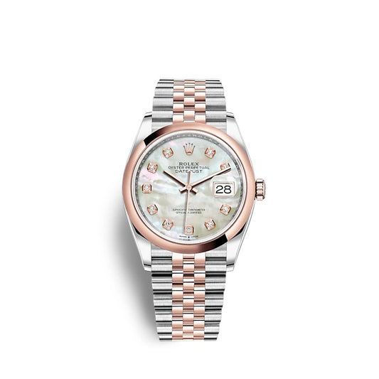 Rolex Datejust 36 Oystersteel and Everose gold Ref# 126201-0021