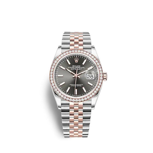 Rolex Datejust 36 Oystersteel and Everose gold Ref# 126281RBR-0001