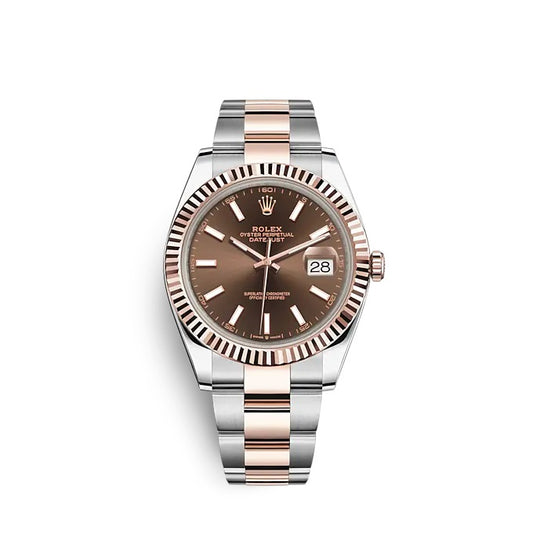 Rolex Datejust 41 Oystersteel and Everose gold Ref# 126331-0001