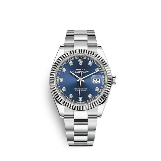 Rolex Datejust 41 Oystersteel and white gold Ref# 126334-0015