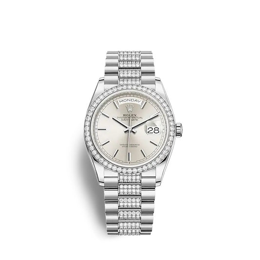 Rolex Day-Date 36 White gold Ref# 128349RBR-0013