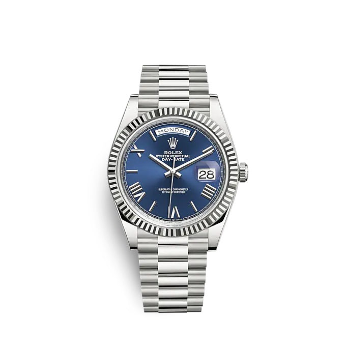 Rolex day date on sale light blue dial
