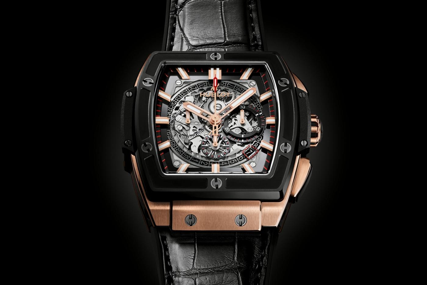 Hublot Spirit of Big Bang King Gold Ceramic 42mm, Ref# 641.OM.0183.LR, Bezel