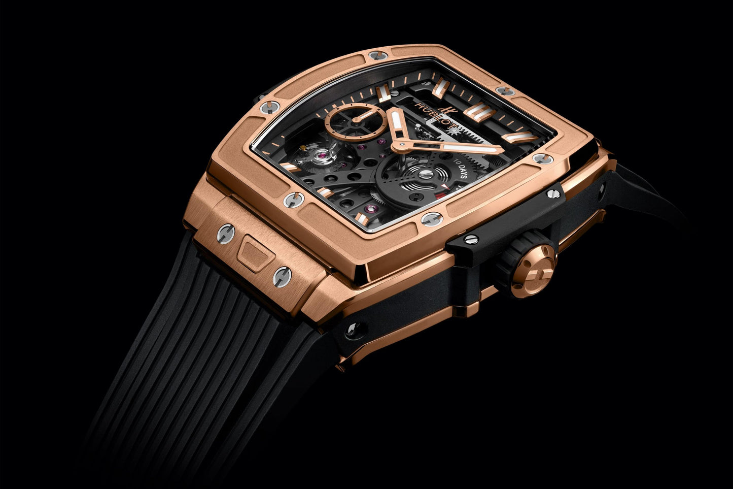 Side Hublot Spirit of Big Bang MECA-10 KING GOLD Ref# 614.OX.1180.RX