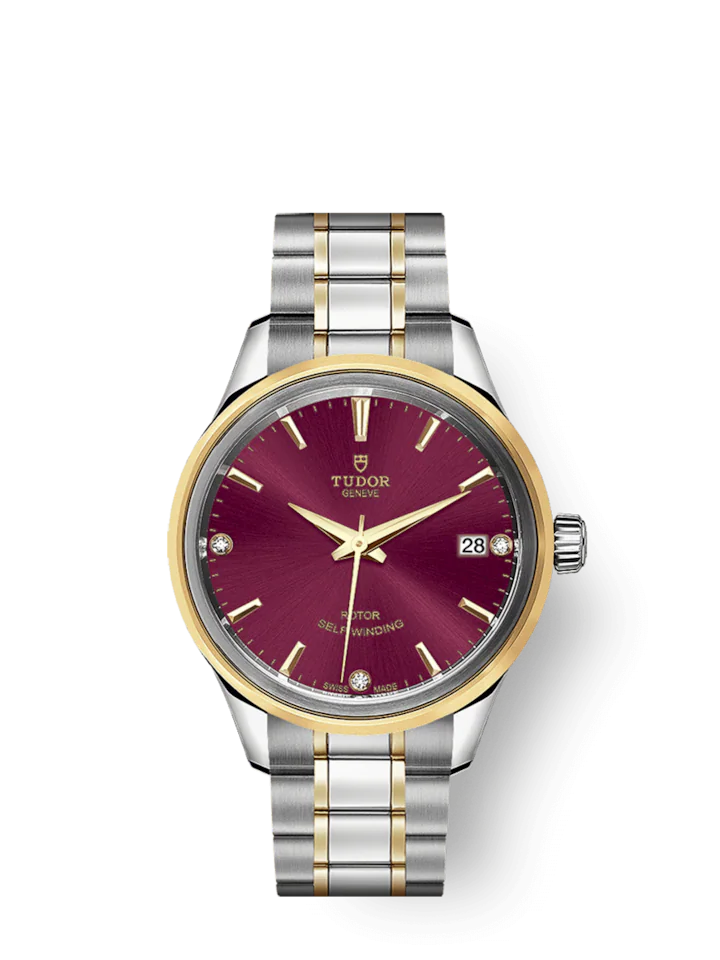 Tudor Style, Stainless Steel and Yellow Gold with Diamond-set 34mm, Ref# M12303-0015