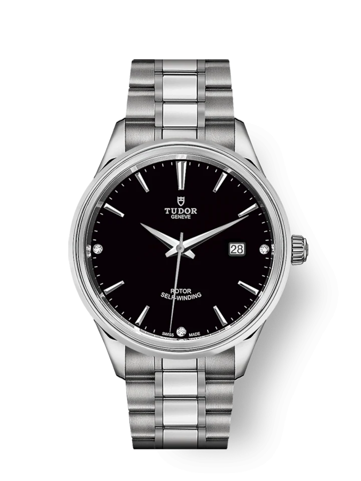 Tudor Style, Stainless Steel and Diamond-set, 41mm, Ref# M12700-0004