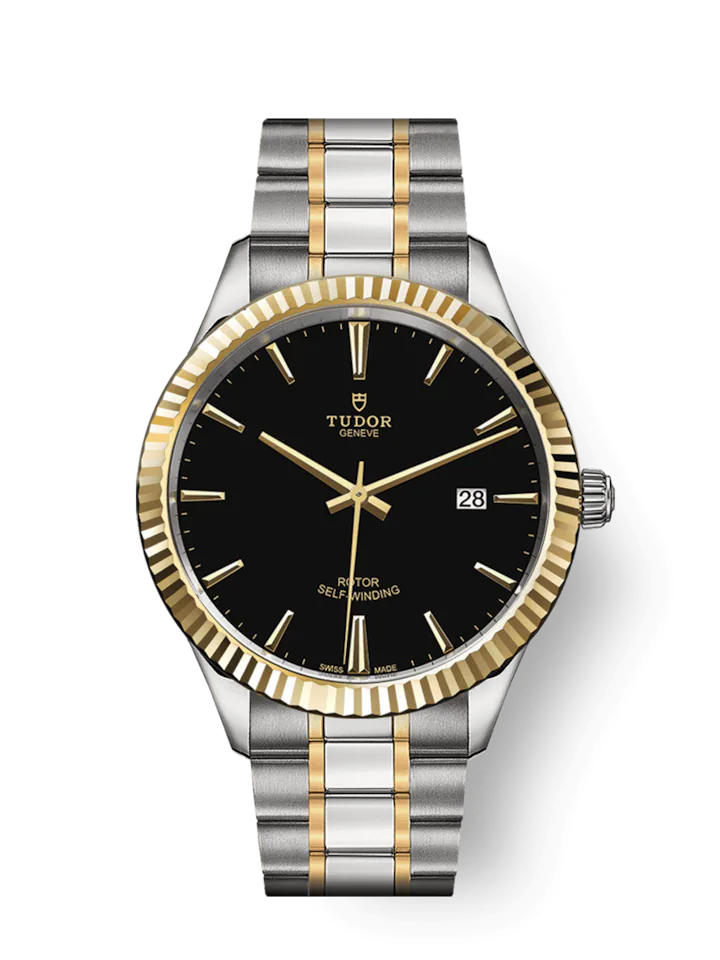 Tudor Style, Stainless Steel and Yellow Gold, 41mm, Ref# M12713-0005