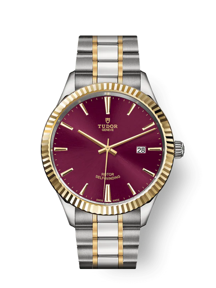 Tudor Style, Stainless Steel and Yellow Gold, 41mm, Ref# M12713-0013