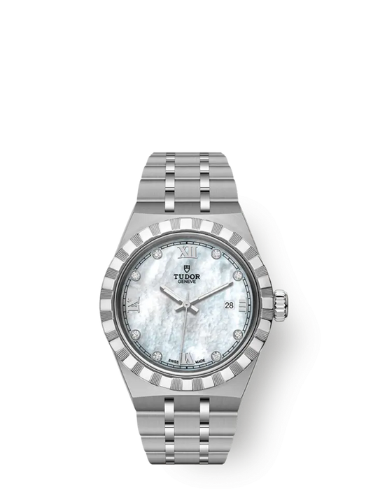 Tudor Royal, Stainless Steel and Diamond-set, 28mm, Ref# M28300-0005