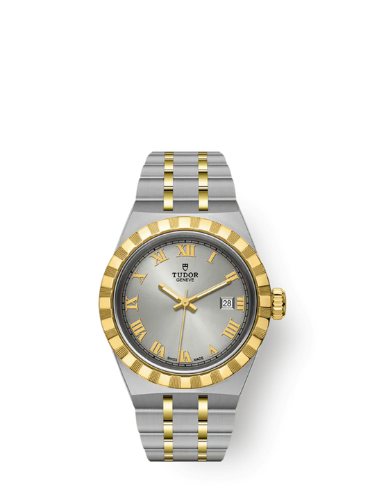 Tudor Royal, Stainless Steel and 18k Yellow Gold, 28mm, Ref# M28303-0001