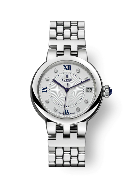 Tudor Ladies Clair De Rose, Stainless Steel with Diamond-set, 34mm, Ref# M35800-0004