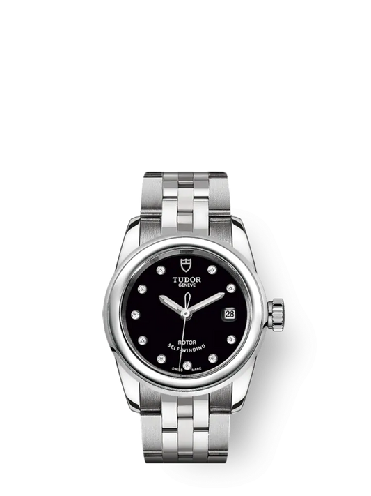 Tudor Glamour Date, Stainless Steel and Diamond-set, 26mm, Ref# M51000-0008