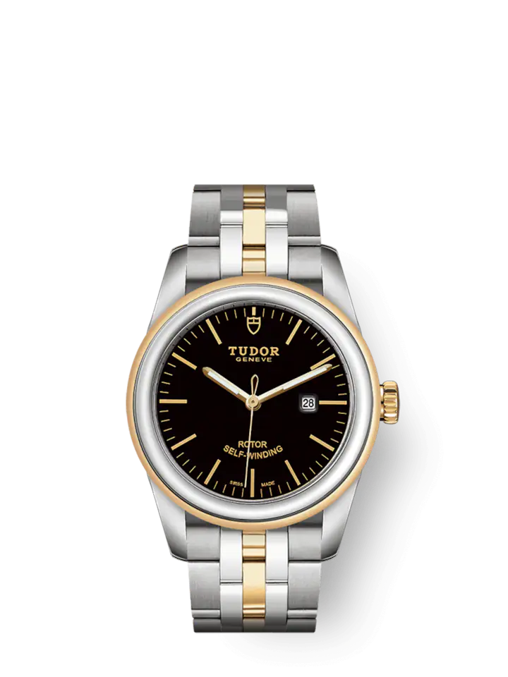 Tudor Glamour Date, Stainless Steel and 18k Yellow Gold, 31mm, Ref# M53003-0007