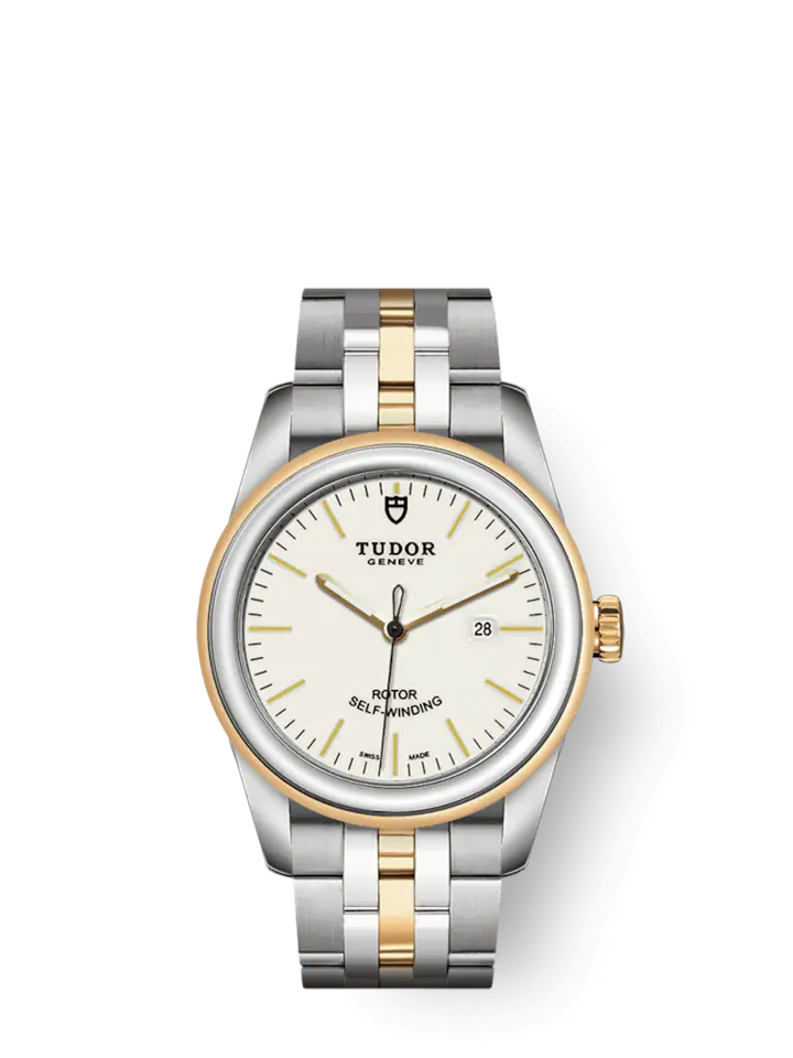Tudor Glamour Date, Stainless Steel and 18k Yellow Gold, 31mm, Ref# M53003-0065