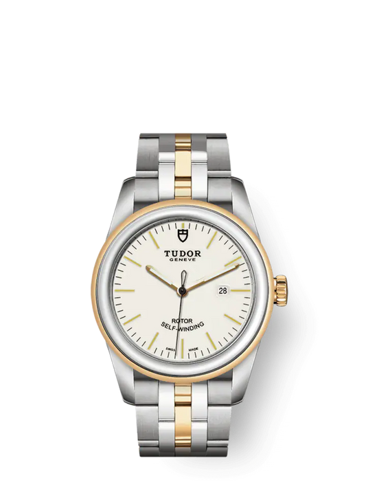 Tudor Glamour Date, Stainless Steel and 18k Yellow Gold, 31mm, Ref# M53003-0065