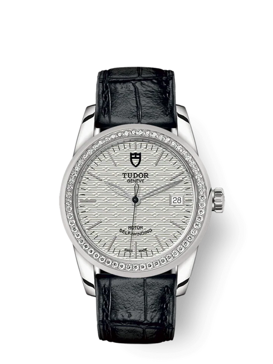 Tudor Glamour Date, Stainless Steel and Diamond-set bezel, 36mm, Ref# M55020-0059