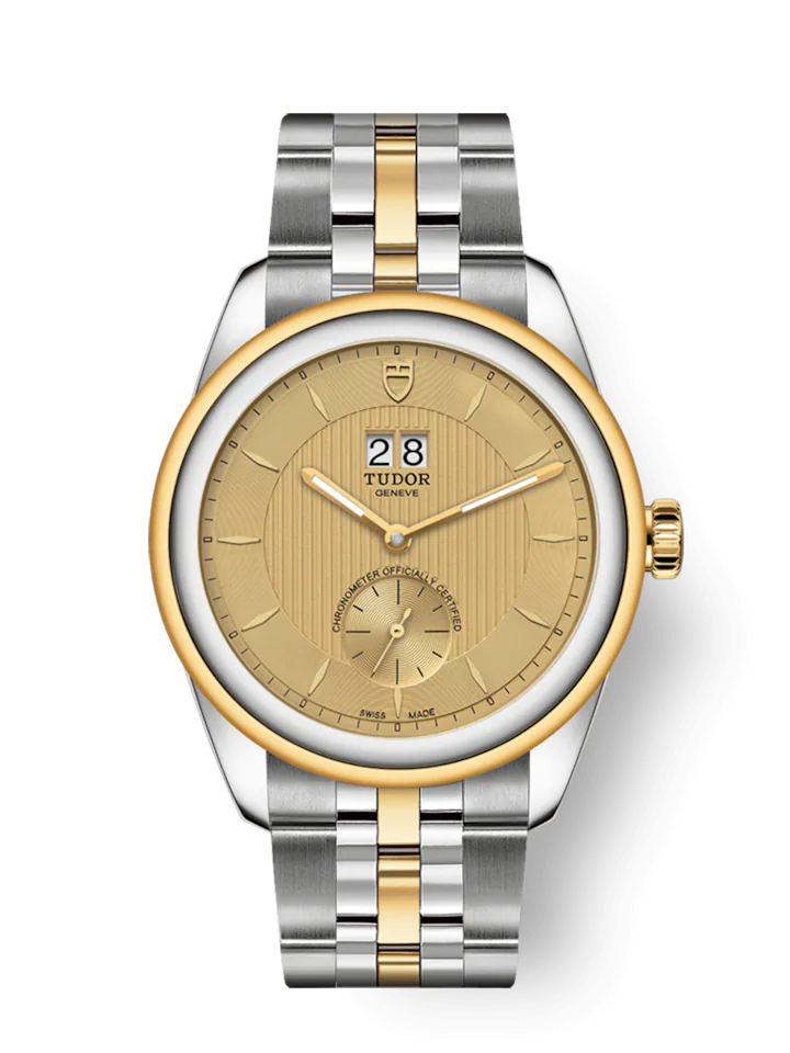 Tudor Glamour Double Date, Stainless Steel and 18k Yellow Gold, 42mm, Ref# M57103-0003
