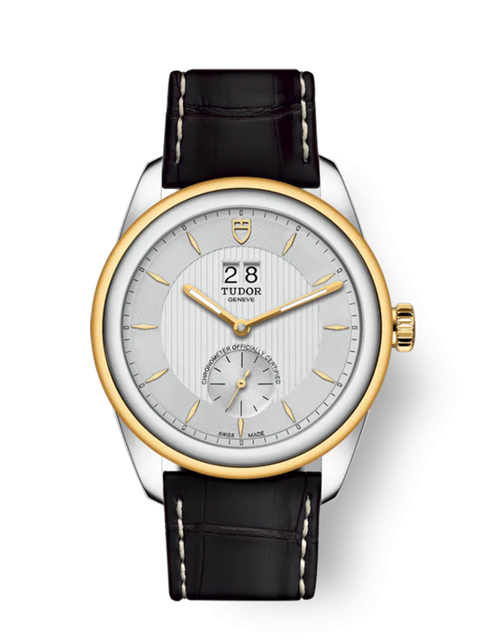 Tudor Glamour Double Date, Stainless Steel and 18k Yellow Gold, 42mm, Ref# M57103-0019