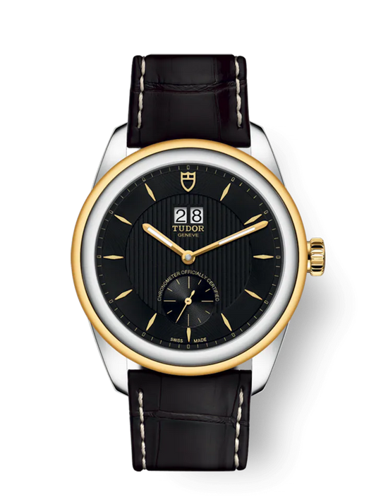 Tudor Glamour Double Date, Stainless Steel and 18k Yellow Gold, 42mm, Ref# M57103-0020