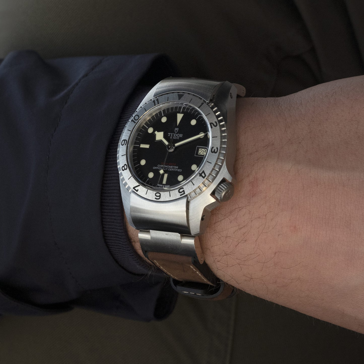 Tudor Black Bay P01, 42mm, Stainless Steel, Ref# M70150-0001, Watch on hand