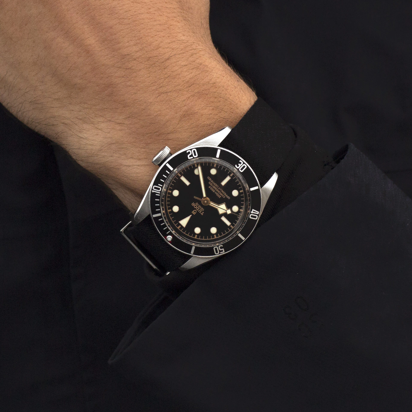 Tudor Black Bay, 41mm, Stainless Steel, Ref# M79230N-0005, Watch on hand