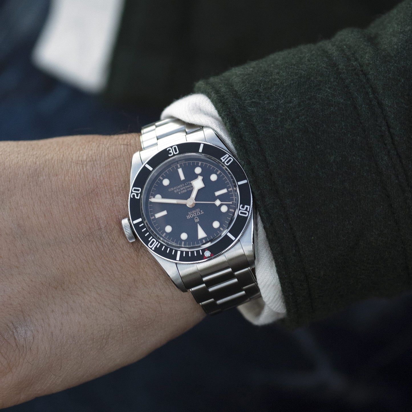 Tudor Black Bay, 41mm, Stainless Steel, Ref# M79230N-0009, Watch on hand