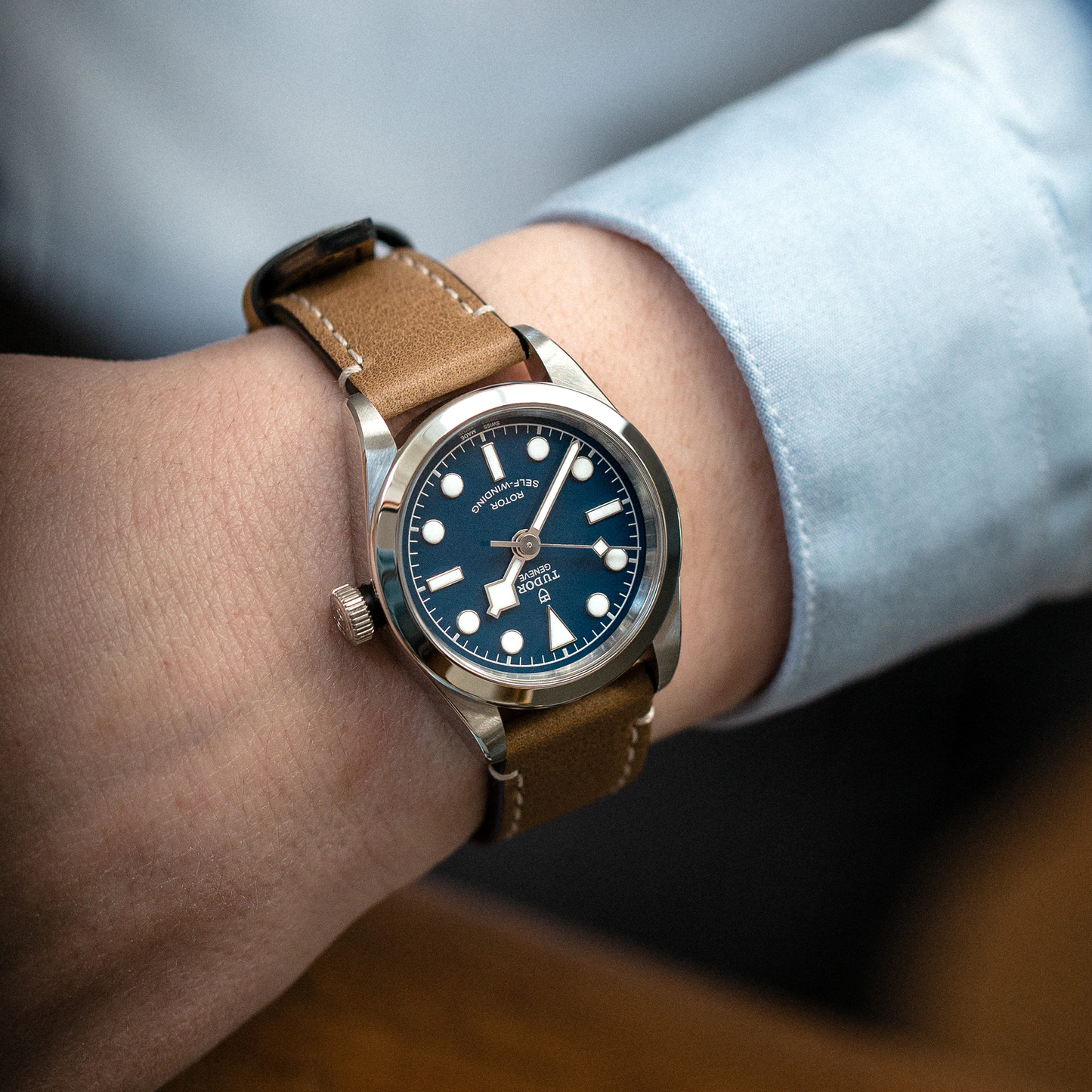 Tudor Black Bay 32, Stainless Steel, 32mm,Ref# M79580-0004, Watch on hand