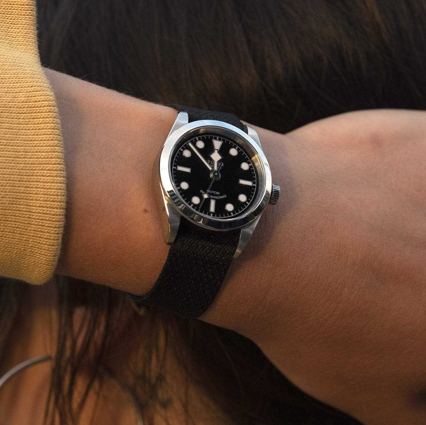 Tudor Black Bay 32, Stainless Steel, 32mm, Ref# M79580-0005, Watch on hand