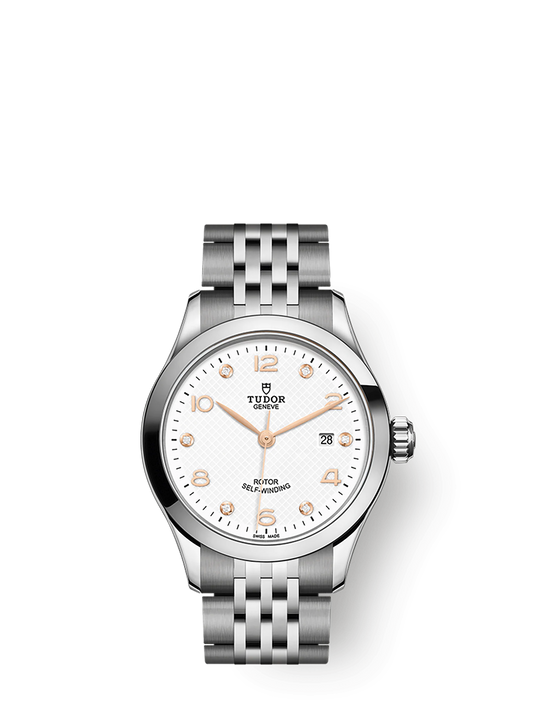 Tudor 1926, Stainless Steel and Diamond-set, 28mm, Ref# M91350-0013
