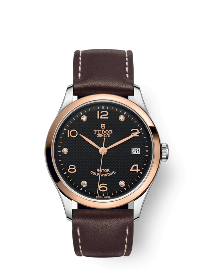 Tudor 1926, Stainless Steel and 18k Rose Gold with Diamond-set, 36mm, Ref# M91451-0008
